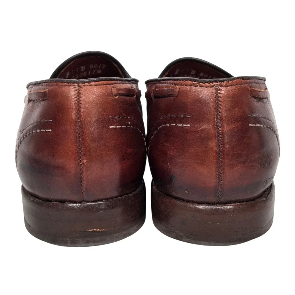 Vintage Allen Edmonds Acheson Tassel Loafers Mens 9.5D Brown Leather Dress Shoes
